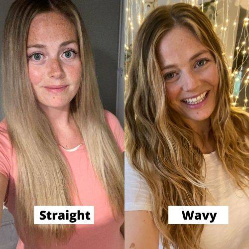 Wavy hair to straight hair shop
